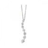 White Gold Diamond Journey Pendant Necklace, 0.50 cttw