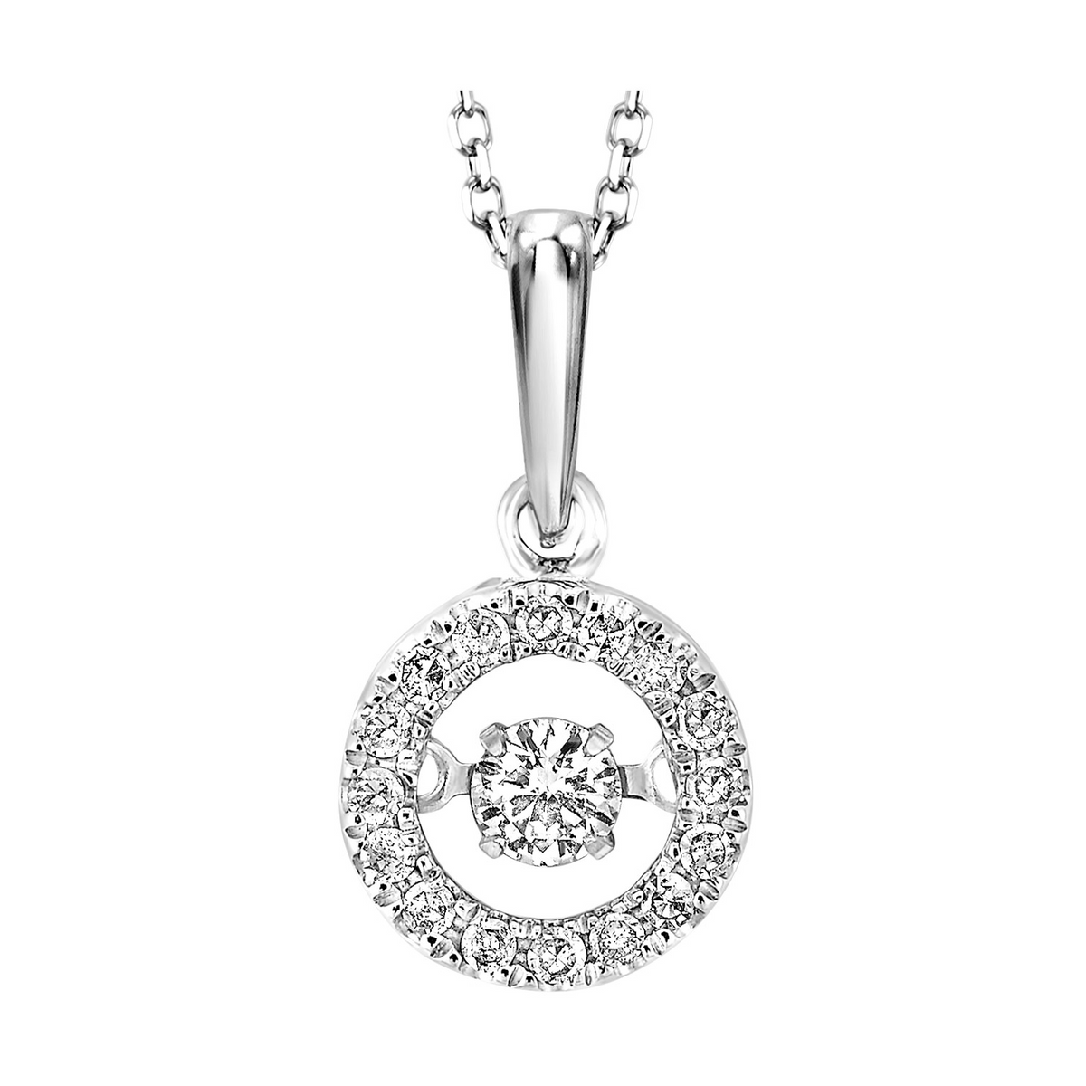 Rhythm of Love Diamond Circle Pendant