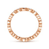 Diamond Stackable Ring in Rose Gold