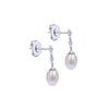 Bujukan Pearl Earrings in Sterling Silver