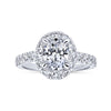 Sutton Oval Engagement Ring Setting