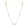 Bukujan Beaded Yellow Gold 28” Cable Link Station Necklace
