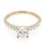 Classic Pave Engagement Ring Setting in Yellow Gold