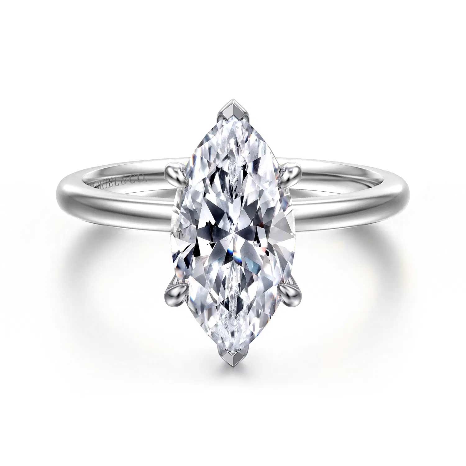 Evelina Classic Solitaire 4-Prong Engagement Ring Setting