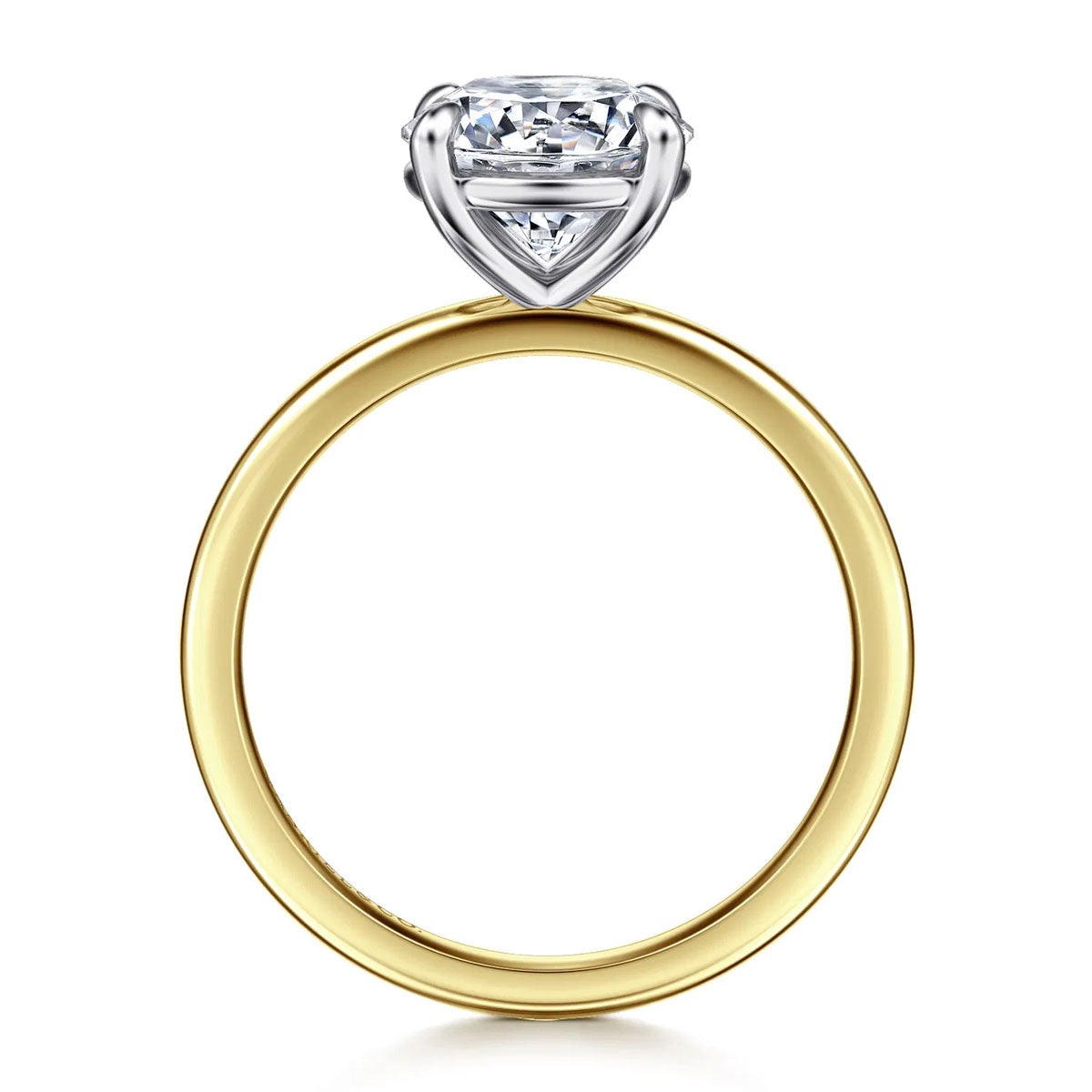 Evelina Round Solitaire 4-Prong Engagement Ring Setting