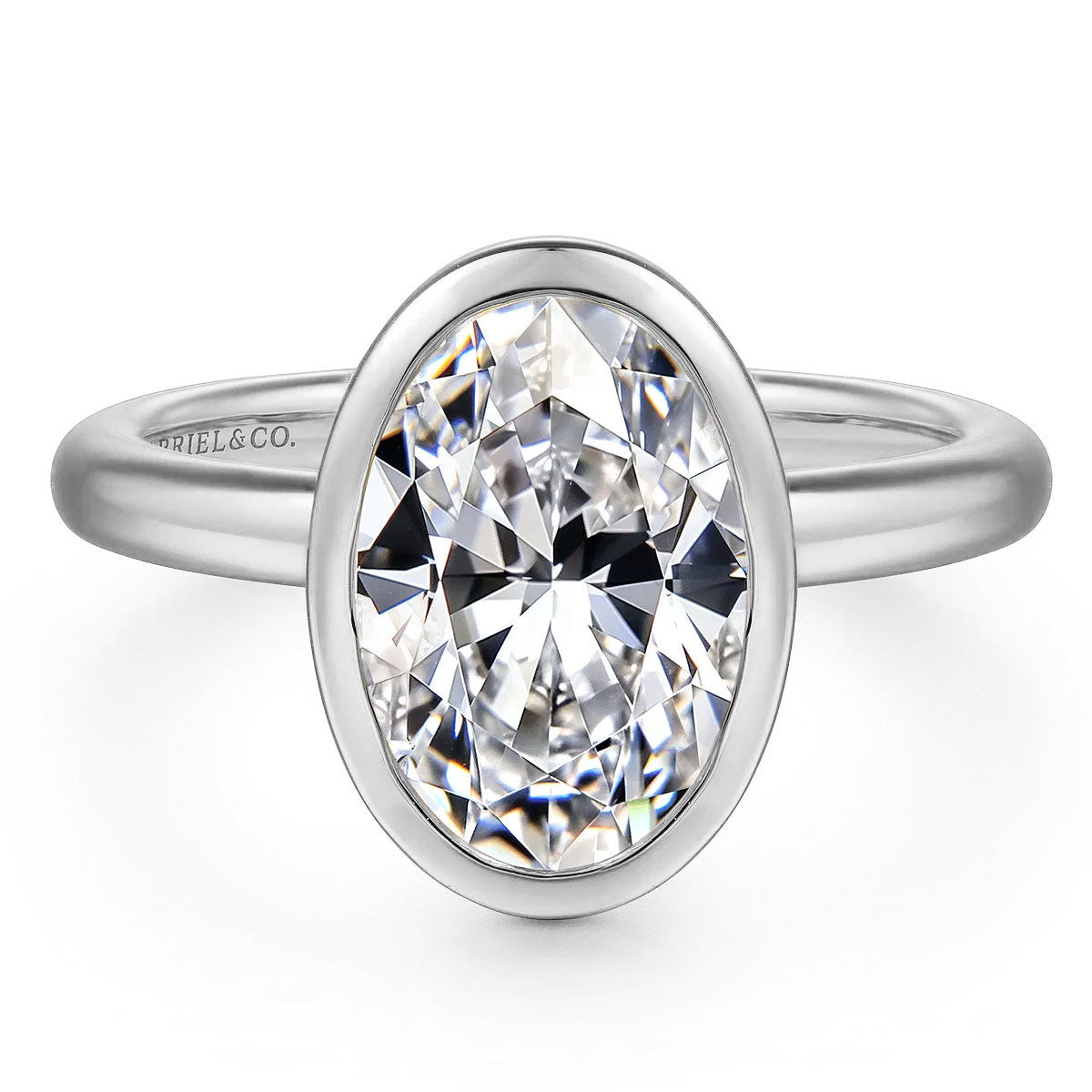 Linny Oval Solitaire Diamond Engagement Ring Setting