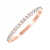 Rose Gold Stackable Round Diamond Band, 0.16 cttw