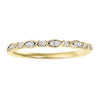 Diamond Band with Marquise Design in Yellow Gold