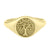 Tree of Life Signet Ring in 14k Yellow Gold