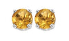 Citrine Stud Earrings