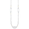 Pearl and Sterling Silver Link Necklace