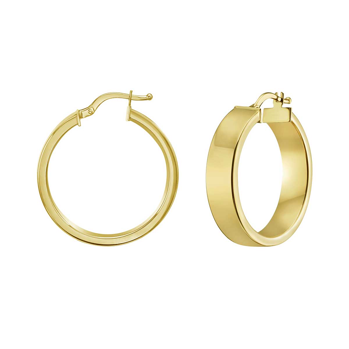 Square tube hoop earrings deals