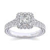 Samantha Princess-Cut Engagement Ring Setting