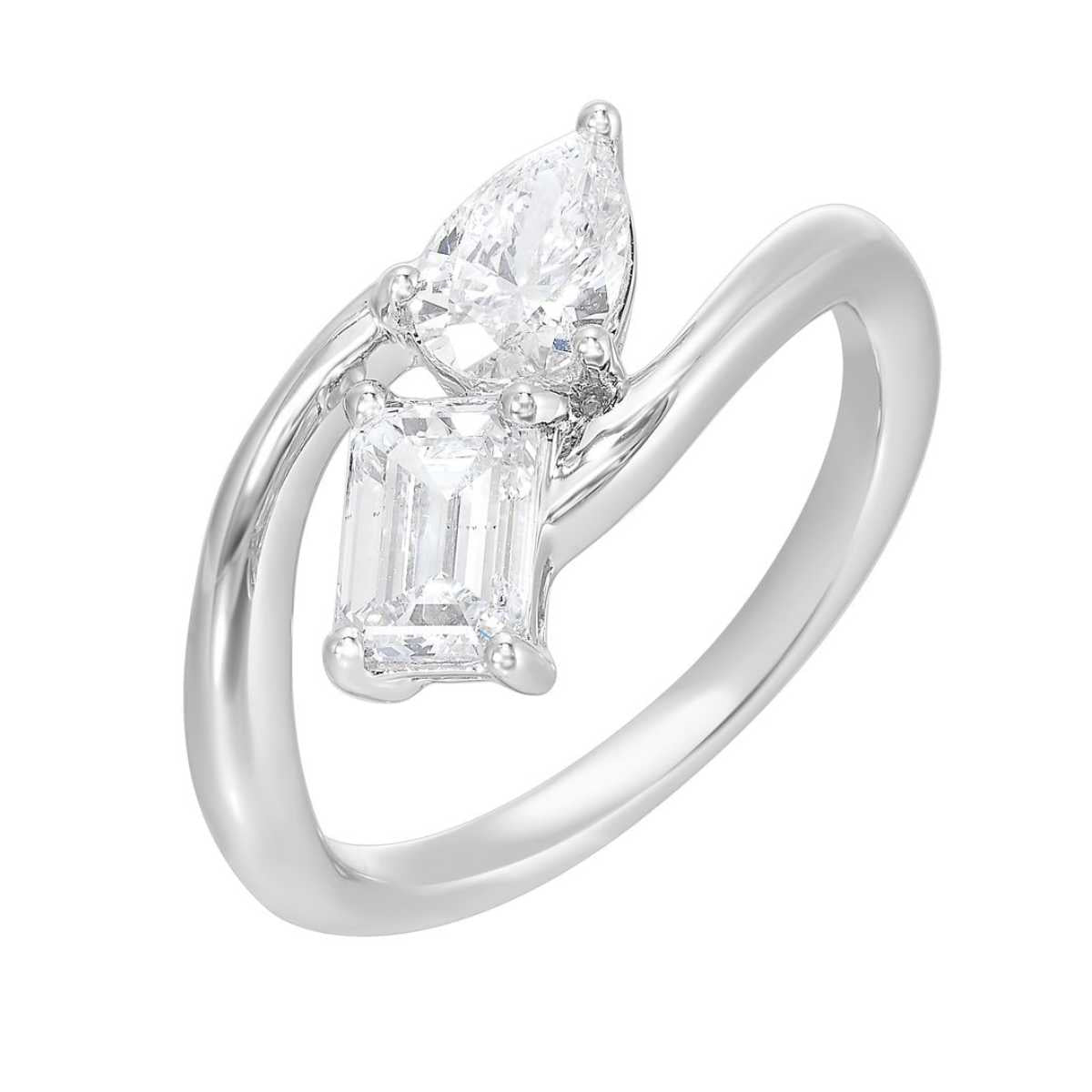 Toi et Moi Lab-Created Diamond Ring