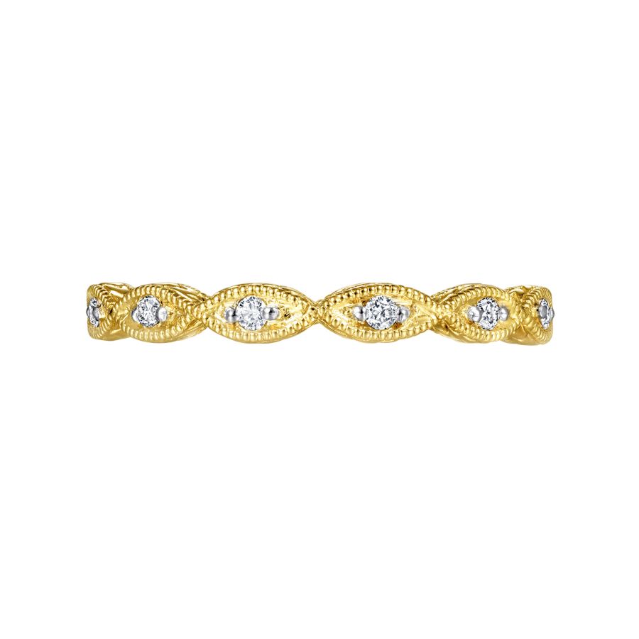 Marquise Stacking Band in Yellow Gold