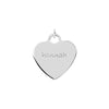 Sterling Silver Engraveable Heart Pendant