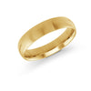 Solid 5 mm Classic Men&#39;s Yellow Gold Wedding Band