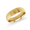 Solid 6 mm Yellow Gold Men&#39;s Wedding Band