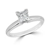 Princess Cut Tiffany-Style Diamond Engagement Ring, 3/4ct