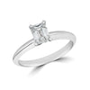 Emerald-Cut Solitaire Diamond Engagement Ring- 0.51 ctw.