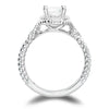 Halo Engagement Ring Setting with Braided Band