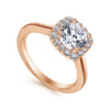 Miley Engagement Ring Setting in Rose Gold
