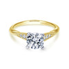 Riley Engagement Ring Setting in Yellow Gold