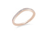 Diamond Contour Band in Rose Gold