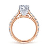 Gabriel &amp; Co. Avery Engagement Ring Setting in Rose Gold