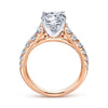 Piper Engagement Ring Setting in Rose Gold