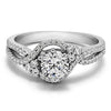 True Romance Diamond Swirl Engagement Ring