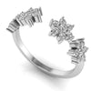 True Romance Open Diamond Flower Ring