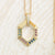 Geometric Family Birthstone Necklace