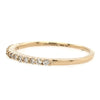 Classic Pave Diamond Band in Yellow Gold- 0.17 ctw.