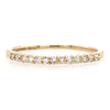 Classic Pave Diamond Band in Yellow Gold- 0.17 ctw.