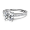 Engagement Ring Setting with Diamond Band