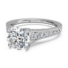 Enagement Ring Setting with Graduated Diamond Band