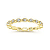 Diamond Marquis Stackable Ring in Yellow Gold