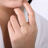 Diamond Marquis Stackable Ring in Yellow Gold