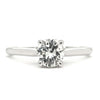 Classic Solitaire Diamond Engagement Ring in White Gold