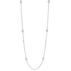 White Gold Diamond By The Yard Necklace- 0.50 ctw.
