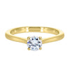 Solitaire Diamond Engagement Ring in Yellow Gold- 0.47 ctw.