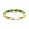 Emerald Stacking Ring in Yellow Gold