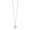 Pear-Shaped Diamond Pendant in Sterling Silver- 0.20 ctw.