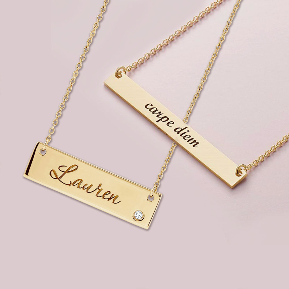 Personalised Bar Necklace | Find Me A Gift