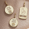 14k Gold Engraved Charms