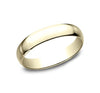 Yellow Gold Polished Comfort Fit Wedding Band - 4mm