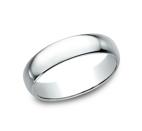 5 mm Light Comfort Fit Men&#39;s Wedding Band- size 10